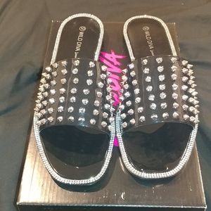 Studded Flat Sandals